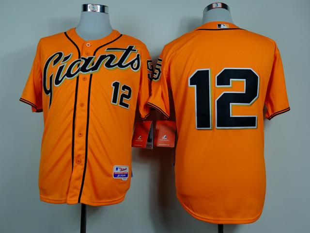 Men San Francisco Giants 12 Panik Orange MLB Jerseys